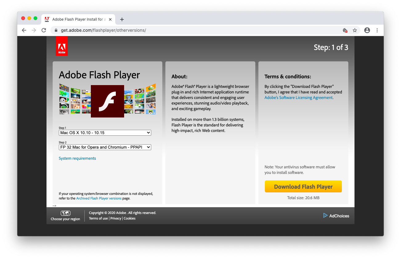 how to download flash player videos in chrome